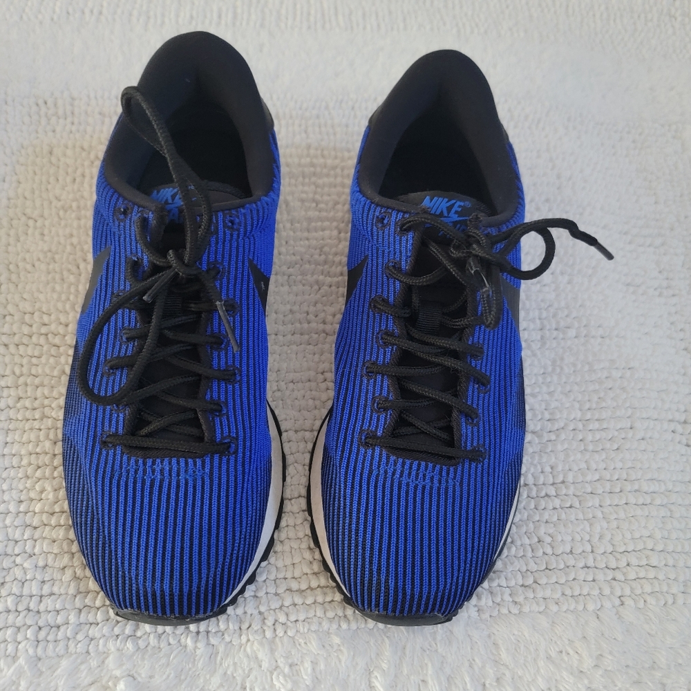 Nike Air Pegasus 83 Knit Jacquard Black/Racer Blue Women's Sneakers Size 6.5